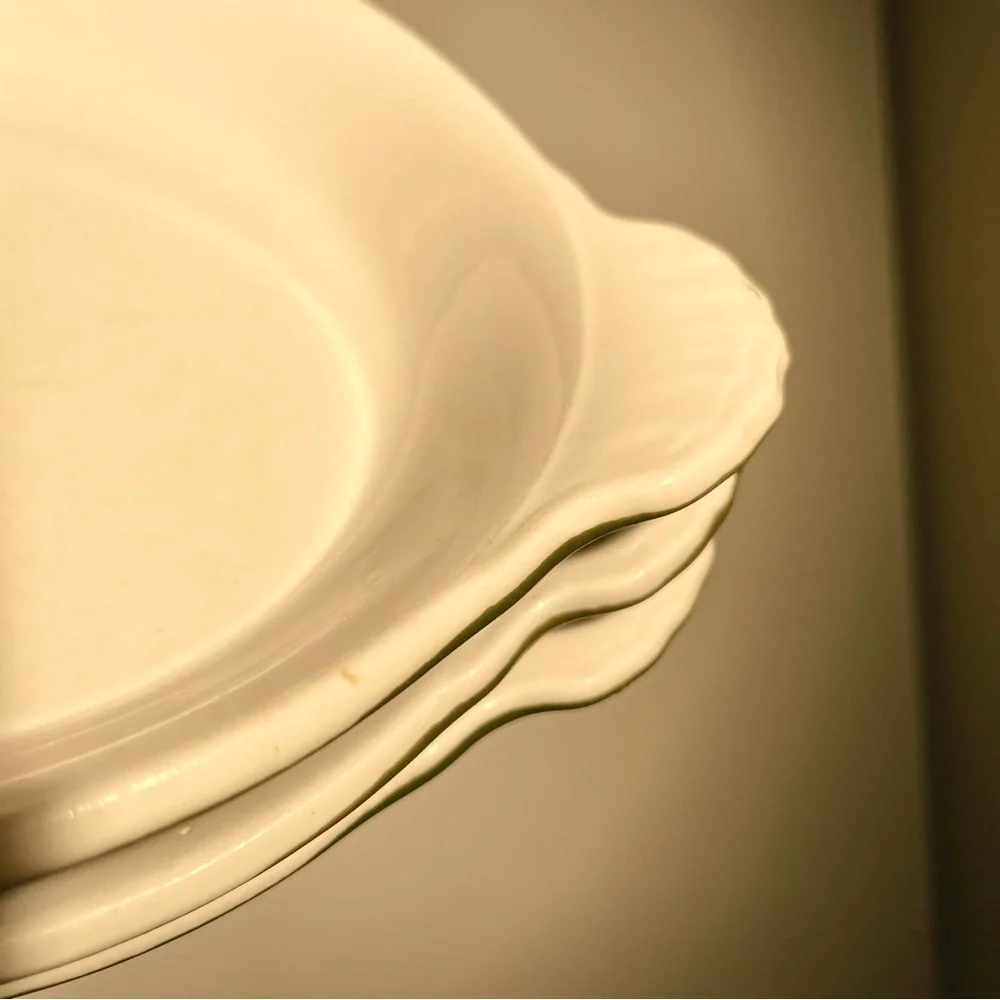 Vtg Hall Green White 6